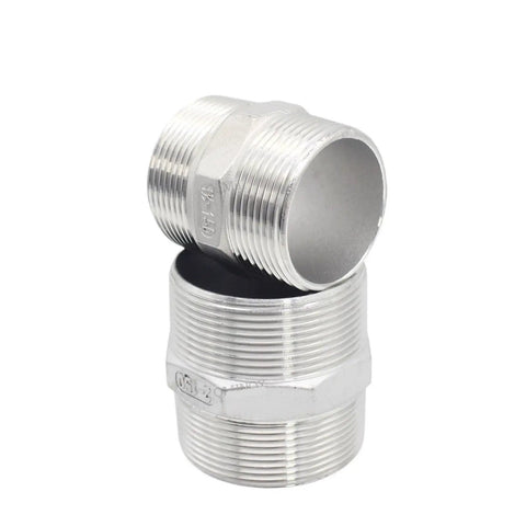 Stainless Steel One And One Quarter Inch Male Threaded Hex Nipple SS304 Pipe Fitting For Brew Kit And Home Piping System Connector Coupler Adapter