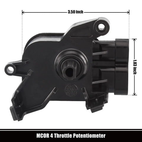Club Car Precedent Carryall Throttle Potentiometer Module Drop In Ready Accelerator Sensor showing dimensions 3.50 inch x 1.83 inch.