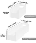 Adjustable Sliding Drawer Organizer With Telescopic Length For Kitchen And Office Seamless Expandable Closet Storage To Lock Down The Clutter And Keep Your Setup Fire dimensions showing telescopic lengths for versatile storage.