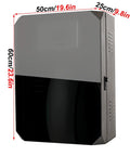 Outdoor EV Charger Rig With Secured Key Lock, 60cm tall, cold rolled steel, weather-resistant box for cable storage.