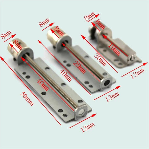 Mini Precision Screw Linear Stepper Motor 5V 2 Phase 4 Wire Micro Stepping Actuator with various sizes labeled.
