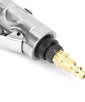Close-up of the connection detail of 90 Degree Pneumatic Angle Die Grinder Cranking At 20000 Rpm With 2 Inch Grinding Disc.