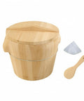 Heavy Hitter Wooden Rice Steamer With Comfy Side Grips And Reliable Heat Retention For Everyday Meal Prep, wooden with lid and accessories.