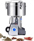 Powder Grinder Machine For Beans Seeds Nuts Spices Herbs Pepper Wheat And Cereal Durable Stainless Steel Grain Mill for kitchen use