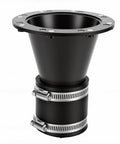 Upgraded 2.5 Inch Magnetic Dust Collection Connector With Quick Release Rubber Cuff Coupler Perfect For Woodworking Machines And Shop Vacuums Easy Swap System, featuring a black cone shape with metal clamps.