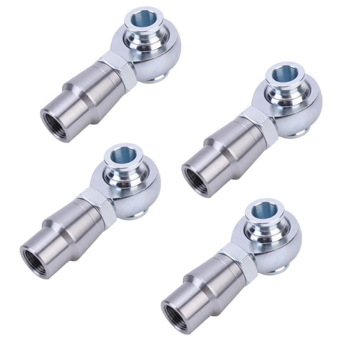 Rock Solid 3/4 16 Heim Joint Rod End Kit For Steering And Suspension, four heavy duty steel spherical bearings with threaded ends.