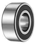 3310 2RS Or 5310 2RS Heavy Duty Double Row Sealed Angular Contact Ball Bearing 50 By 110 By 44.5 mm side view with black seal.
