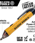AC Circuit Breaker Kit With GFCI Digital Circuit Breaker Finder Non Contact Voltage Tester Pen in yellow labeled 'Klein Tools'