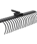Tow Behind Landscape Rake 60 Inch Dethatcher With 21 Steel Coil Tines for lawn cleanup attaches to 48 inch or 60 inch toolbars