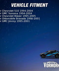 Vehicle fitment details for Front Upper Lower Door Hinge Set For Chevy Blazer S10 And GMC Jimmy including model years.