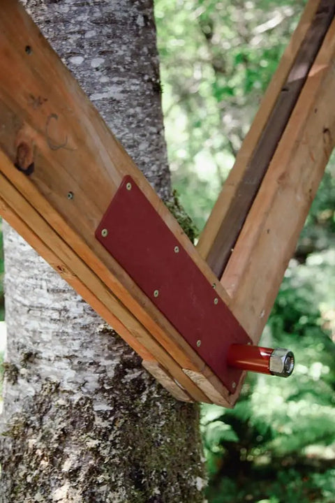 Tree Fort Static Yoke Hardware Kit For Treehouses Expand Beam Gap Between Two Connecting Beams Ideal For Two And Three Tree Designs With Larger Platform Footprint Easy Build Durable Construction