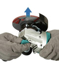 Pro Grade Cordless Angle Grinder Featuring Brushless Motor And Rapid Disc Swap System built heavy duty for quick disc changes.