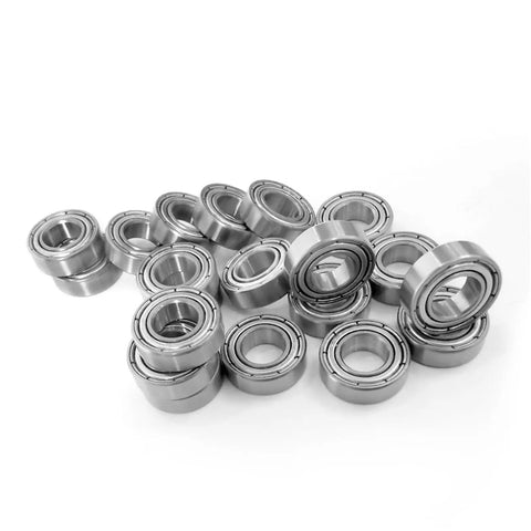 Premium 2 Piece Deep Groove Ball Bearings 304 Stainless Steel Heavy Duty Precision 6011 Double Sealed Design stacked together.