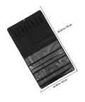 Double Sided Jewelry Hanging Storage Organizer Bag For Closet With Pouch Keeps Watches Ties Hair Accessories Locked Away For Hella Neat Dresser Vibes Forever, black fabric, 30.65 in x 16.90 in.