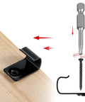 Heavy Duty Stainless Steel Starter Deck Clips With Universal Hidden Fasteners For Composite Decking Includes Screws And Torx Bits showing clip against wood.