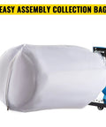 Rock Solid Industrial Portable Dust Collector With Badass 537 CFM Suction 15 Gallon Bin collection bag for easy assembly.