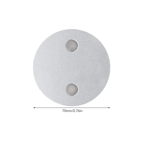 Hella Secure Magnetic Base For Smoke Detectors Drill Free Mounting Pads, 70mm galvanized steel pad for secure placement.