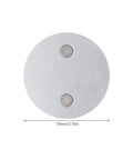 Heavy Duty Magnetic Smoke Detector Mount With Ridiculously Strong Suction And Zero Drill Hassle For Smooth Ceiling Or Wall Setup Including Steel Double Side Tape Two Piece Kit, round steel base, 70mm diameter.