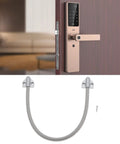 2 Pack 408Mm Stainless Steel Flexible Door Conduit For Electrical Wiring And Wire Protector Head Size 31x30x13Mm Inner Diameter 8Mm Outer Diameter 10.3Mm Mount Hole Spacing 20Mm shown near a door handle