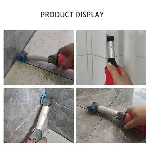 Knockout Compact Angle Grinder With A Solid 90 Degree Elbow Head For Tough Cutting Grinding And Polishing In Tight Squeezes Backed By Reliable Dual Voltage Muscle in use for precision cutting.