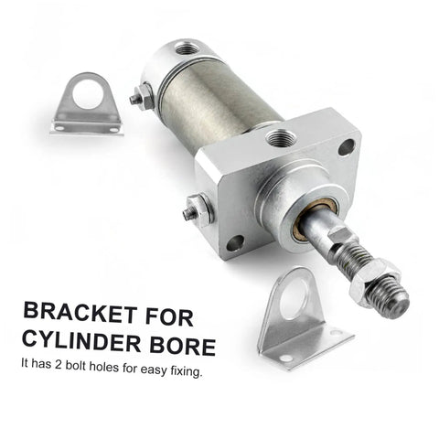 Shop Pro Top Shelf 3 Pair Heavy Duty Stainless Steel Air Cylinder Brackets Clevis Mount Fixed Base Supports For Pneumatic Tools Built Tough For Daily Grind Corrosion Resistant showcasing a stainless steel clevis mount.