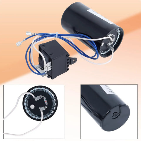 Get Your Compressor Crankin With This Heavy Duty Hard Start Kit For 3.5 To 5 Ton AC Refrigeration And Heat Pump Units showing wiring and components