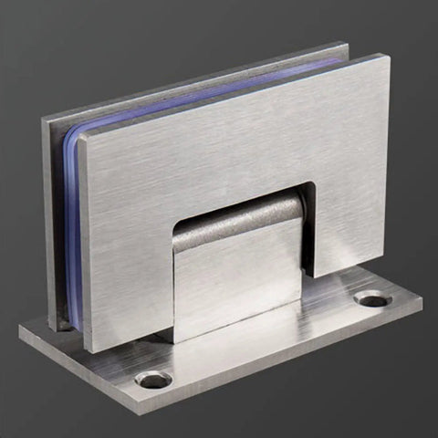 Heavy Duty 180 Degree Shower Door Hinges For 8 To 12 mm Glass, stainless steel hinge with rubber gasket for smooth installation.