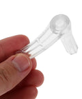 2 Pack Plastic Capsule Machine Replacement Parts For Vending Machines Easy Install Durable Hardware Accessories To Improve Dispensing Flow Reduce Jams And Simplify Coin Operated Machine Repairs, transparent plastic part held by hand