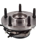 Heavy Duty Front Wheel Hub Bearing Assembly With Abs Sensor Fits 1997 To 1999 Dodge Ram 1500 Pickup Van side view with wiring.
