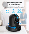 4MP ProHD Indoor WiFi Security IP Camera With Pan Tilt And Two Way Audio Night Vision Remote Viewing 90 Degree Wide Field