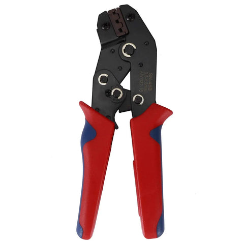 Built Tough Insulated Wire Crimping Pliers With Rock Hard Steel Cable Stripper and 600 Piece Connector Kit, featuring durable grips.