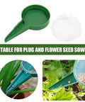 Handheld Seed Planter Tool With Five Level Adjustable Seeder For Tiny Seeds Seed Spreader Seed Dispenser And Sower Durable Plastic Garden Tool For Quick Mess Free Planting In Your Garden