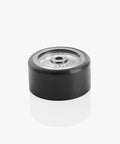 Super Sleek Ski Wall Mount Rack Keeps Your Skis Tight And Scratch Free With Hybrid Edge Guard Tech side view of durable black rubber puck mount