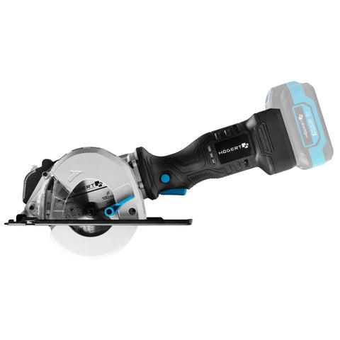 No Nonsense 18V Brushless Cordless Circular Saw With 120 Mm Blade for precise metal and plasterboard cuts, featuring a durable design.
