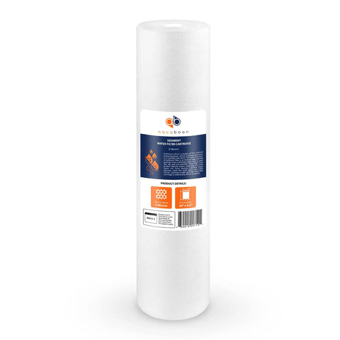 5 Micron Whole House Sediment Filter Cartridge 20 Inch By 4.5 Inch Replacement Water Filter For Your Home Use Compatible With DGD-5005-20 FP25B AP810-2 4 Pack