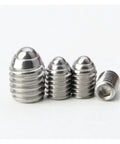 15 Piece M8 Ball Spring Plunger Hex Socket Set Screws Crafted From Premium Stainless And Carbon Steel Tough As Nails hardware, featuring assorted sizes.