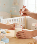 Handheld Electric Baby Formula Mixer With 2 Stirring Sticks Portable Milk Powder Mixer for quick, clump-free mixing in baby bottle