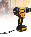 Premium Cordless Electric Drill Featuring A Rock Solid Brushless Motor That Pumps Out A Clean Two Thousand Rpm Speed And Serious Kick For Effortless Diy Home Repairs, shown from the side.