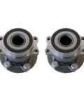 Heavy Duty Rear Wheel Bearing Hub Assembly Pair For Subaru Crosstrek Forester And Impreza showing two-piece design and smooth finish.