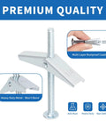 Heavy Duty Hollow Wall Anchors Kit For Drywall And Ceiling Mounts With Toggle Bolts And Wing Nuts, metal construction detail
