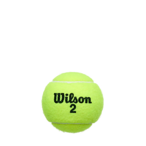 Pro Grade Tennis Balls With Extra Duty Felt And Usta Itf Approval For Hard Court Play in vibrant yellow color and Wilson branding.