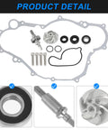 Water Pump Rebuild Kit For Yamaha YFZ450 YZ450 2004-2013 with components including seals and billet shaft for cooling repair.