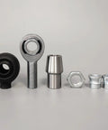Built Tough Heavy Duty Chromoly Heim Joint Kit 3/4-16 Pair Of Right And Left Thread Rod End Bearings with jam nuts and protective boots.