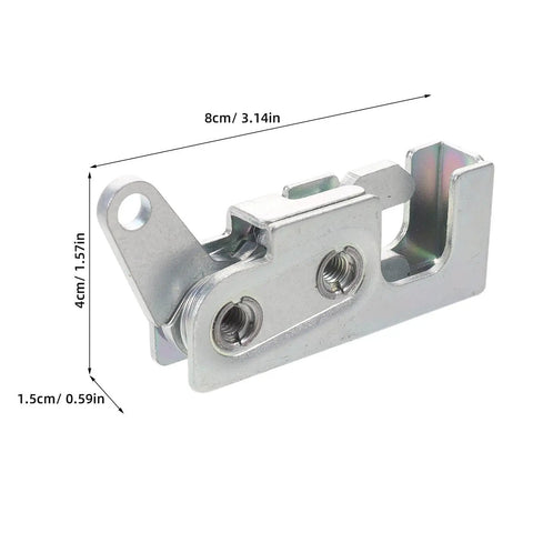 Push Button Camper Door Latch For RV Cabinets And Storage Heavy Duty Galvanized Steel Locking Catch with product dimensions