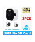 Hella Crisp 2K Cube Security Camera With Window Lens And Dual Band WiFi Live View AI Human Detection Full Color Night Vision Two Way Chat Built In Siren And 24 7 Loop Recording For Total Home Safe Vibes, showcasing 5MP HD camera, two brackets, and simple design.