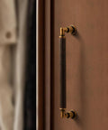 Premium Vintage Antique Brass Cabinet Pulls 10 Pack With Badass Knurled Grip And Slick Retro Style For Dresser Drawer Hardware Upgrade featuring a close-up on a knurled grip.