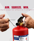 This 2.5 Lb Abc Fire Extinguisher Is A Total Game Changer For Home Garage And Car Safety As the user pulls the safety pin out.