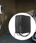 Tough As Nails EV Charger Cover For Wall Mounted Charging Stations Made From High Density Oxford Cloth in black.