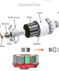 Exploded view of brushless motor components including Total Game Changer 693ZZ Ball Bearings ABEC-7 Precision 3x8x4mm.