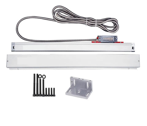 0.005mm Precision Optical Grating Ruler Encoder For DRO, 70mm To 470mm Length, with mounting kit and linear scale for CNC